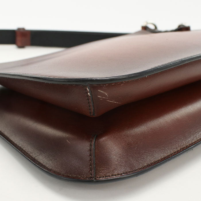 Berluti Sienna Messenger Bag Calligraphy Shoulder bag leather Men