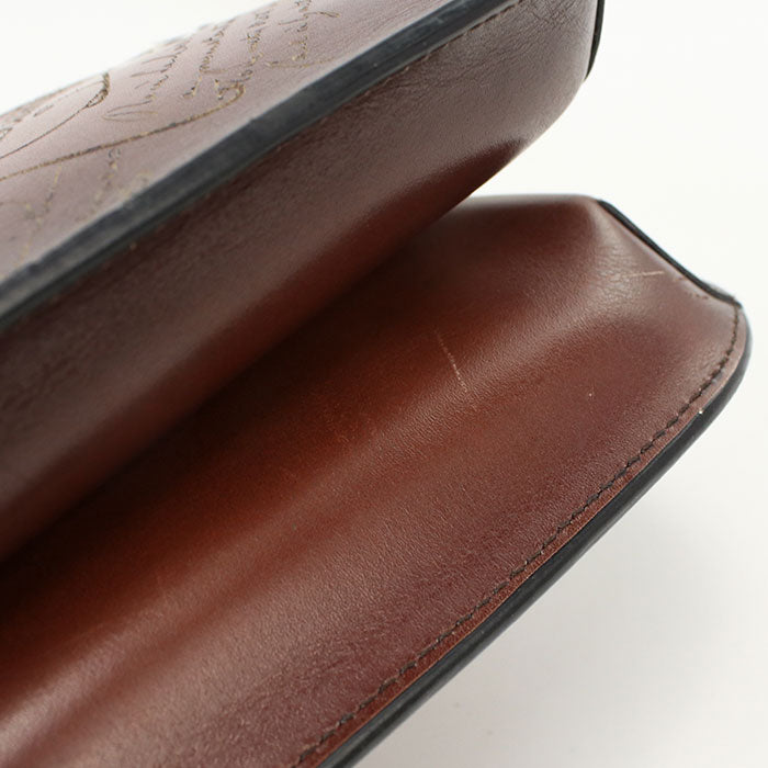 Berluti Sienna Messenger Bag Calligraphy Shoulder bag leather Men