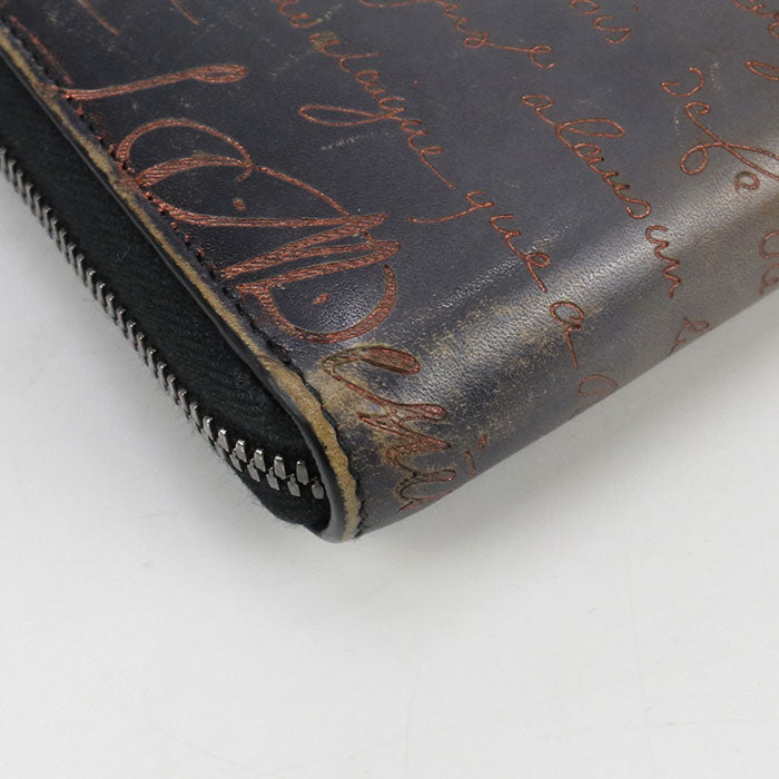 Berluti Itauba long zip wallet PurseZip Around / Venetian leather Men