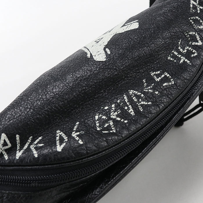 BALENCIAGA Belt bag Graffiti 529550 body bag leather Men