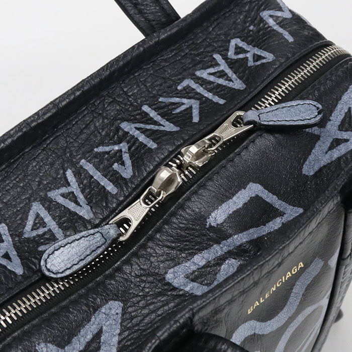 BALENCIAGA Bazaar Shopper XS 2WAY Graffiti 513989 Tote Bag leather Women's