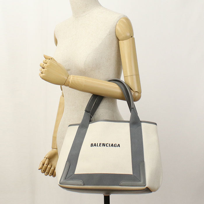 BALENCIAGA Navy cover small 339933 Tote bag canvas Women