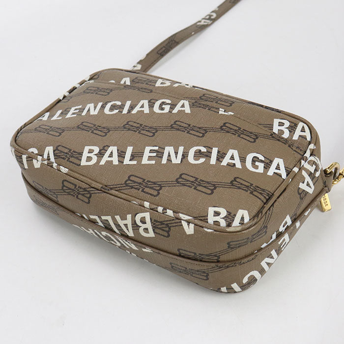 BALENCIAGA BB monogram 702701 210HA 2769 Diagonal shoulder bag PVC Women