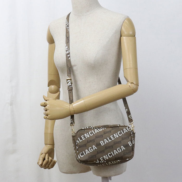 BALENCIAGA BB monogram 702701 210HA 2769 Diagonal shoulder bag PVC Women
