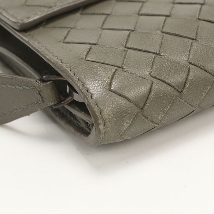 BOTTEGA VENETA Large flap wallet INTRECCIATO Purse folio / lambskin Women