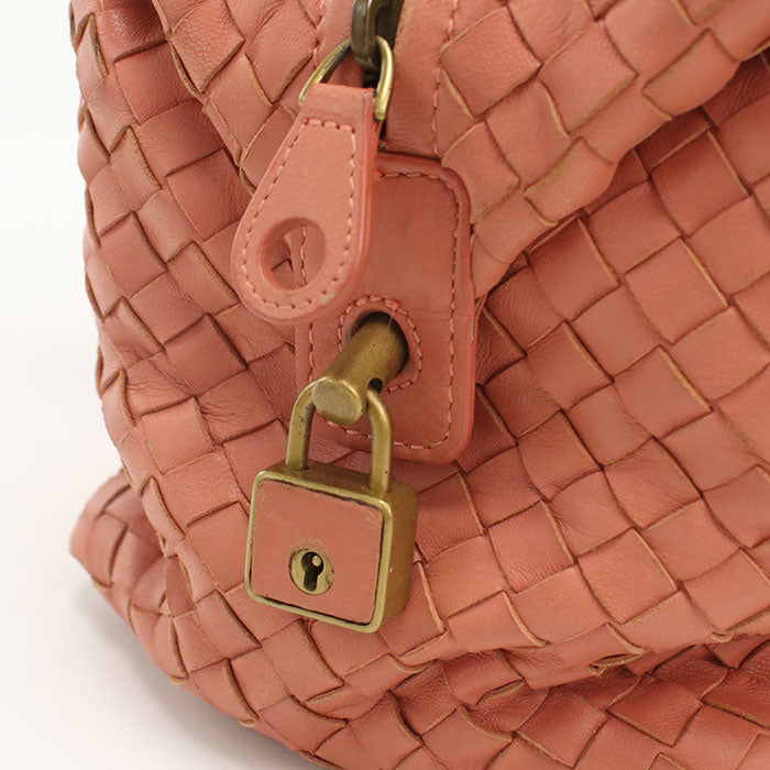 BOTTEGA VENETA INTRECCIATO 173398 V00A2 6810 Mini Boston leather Women