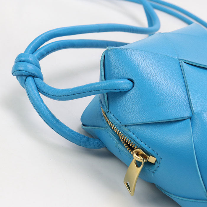 BOTTEGA VENETA mini cassette camera bag INTRECCIATO 701915 Diagonal shoulder bag lambskin Women