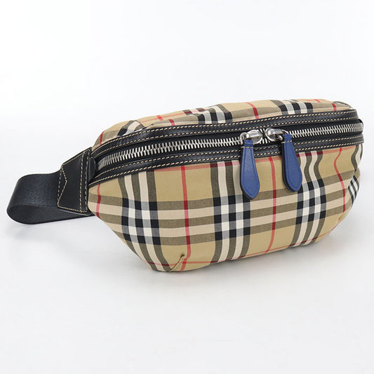 BURBERRY Belt bag Nova Check body bag cotton/polyester Men's
