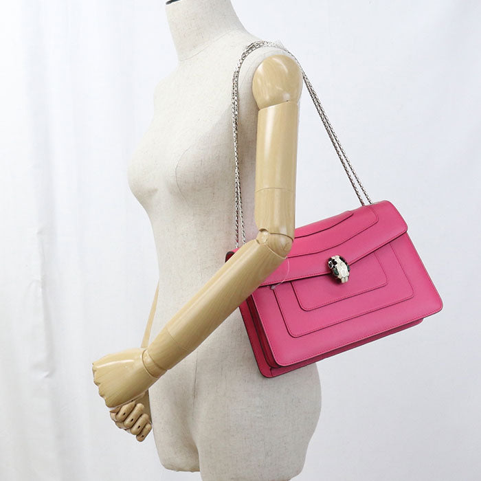 BVLGARI Chain Shoulder bag Serpenti Forever Shoulder bag Calfskin Women