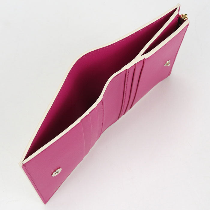 BVLGARI Logo mania Bifold Wallet Calfskin Women