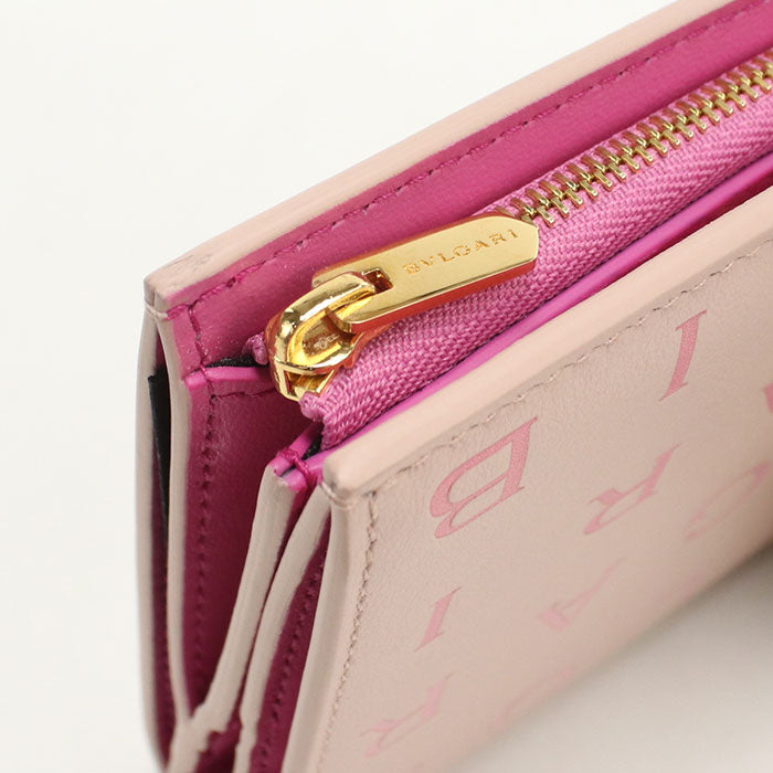 BVLGARI Logo mania Bifold Wallet Calfskin Women