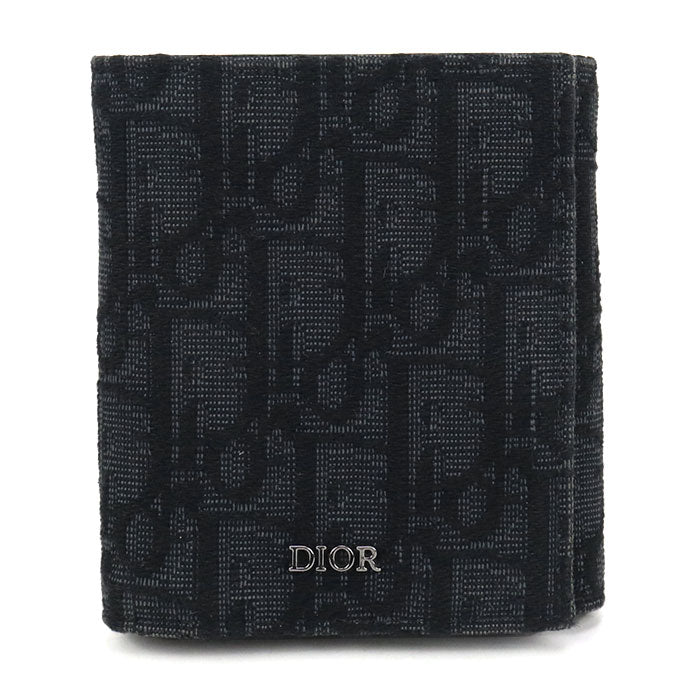 DIOR Oblique 2ESBH081YSE Tri-fold wallet / Jacquard Men