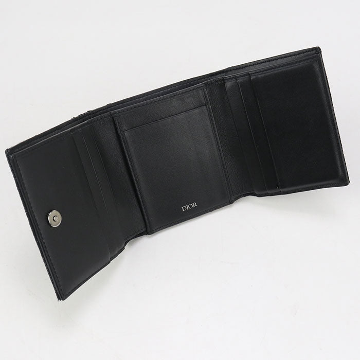 DIOR Oblique 2ESBH081YSE Tri-fold wallet / Jacquard Men