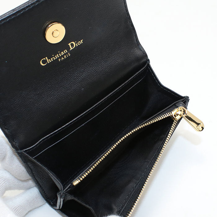 DIOR Jolie Glycine Wallet DIOR S3102UNJB_M900 Coin Pocket lambskin Women