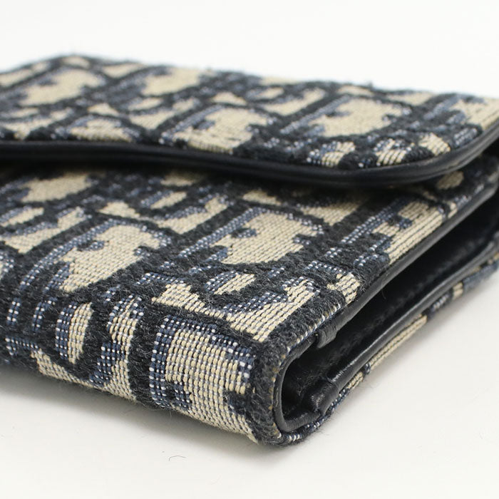 Dior Lotus wallet saddle S5652CTZQ_M928 Tri-fold wallet Jacquard Women