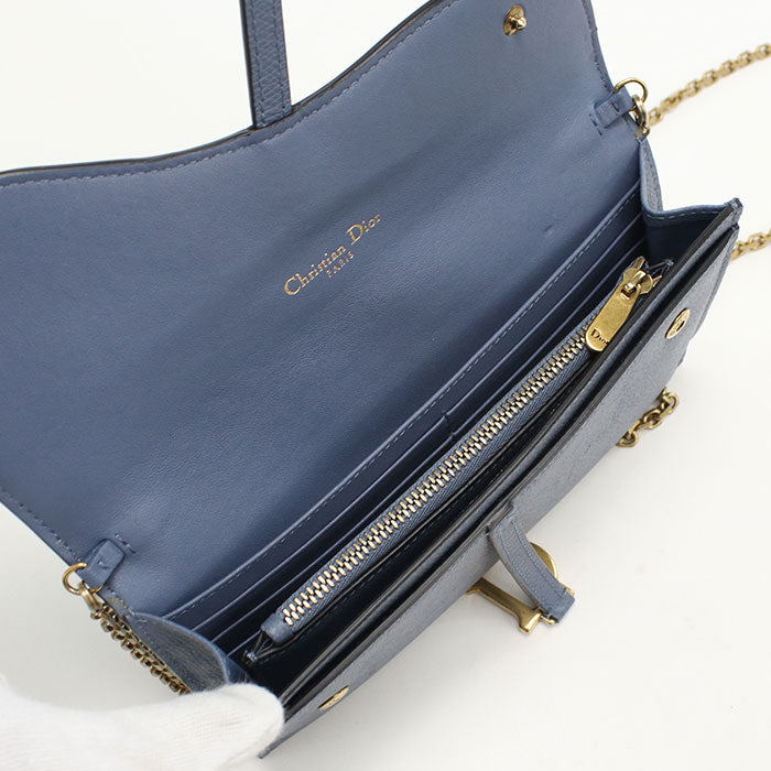 Dior saddle Chain wallet Calfskin Women