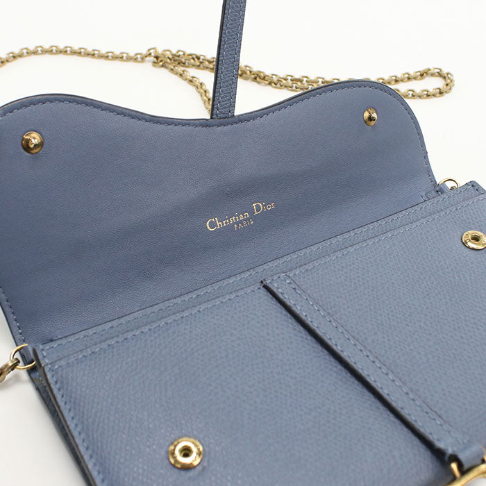 Dior saddle Chain wallet Calfskin Women