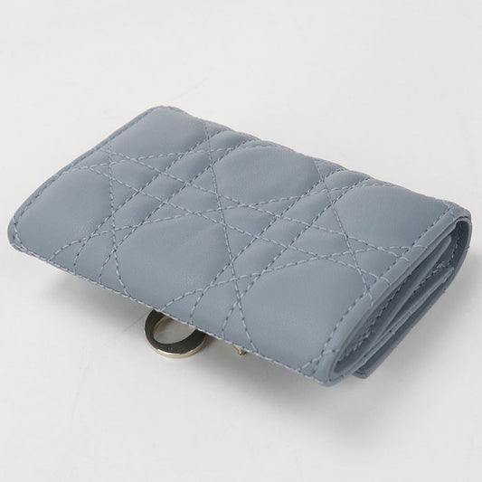 Dior Glycine Wallet My Dior S0966ONMJ_M81B Folded wallet lambskin Women's