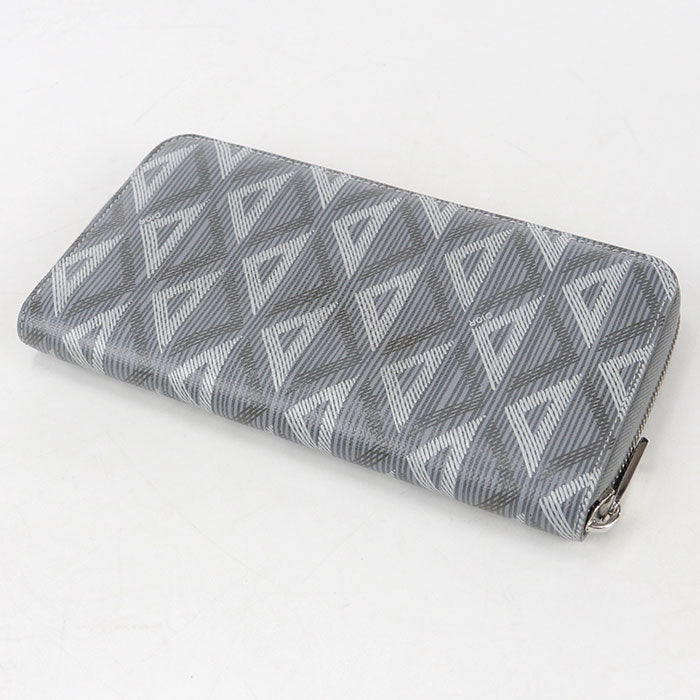 Dior Long zip wallet cd diamond PurseZip Around PVC Men's