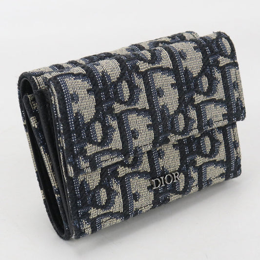 Dior Tri-fold wallet Dior Oblique Three fold wallet Jacquard Women's