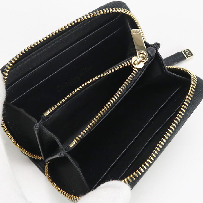 DIOR Zip card holder Coin Pocket Calfskin / Zip card holder Women