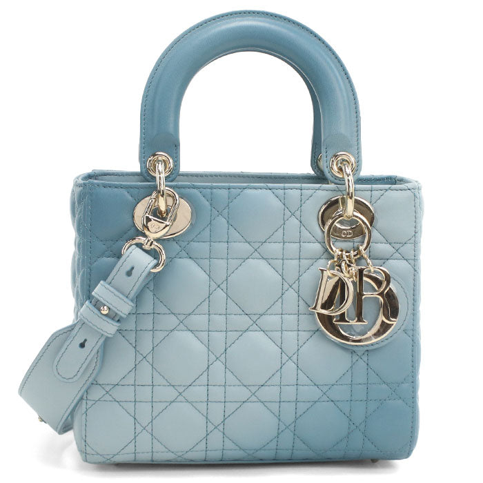 DIOR Small 2-way bag Lady DIOR M0538 ONGE Handbag lambskin Women