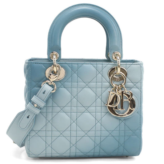 DIOR Small 2-way bag Lady DIOR M0538 ONGE Handbag lambskin Women