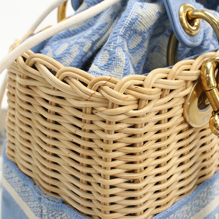 DIOR Lady DIOR Medium Handbag Wicker / Jacquard Women
