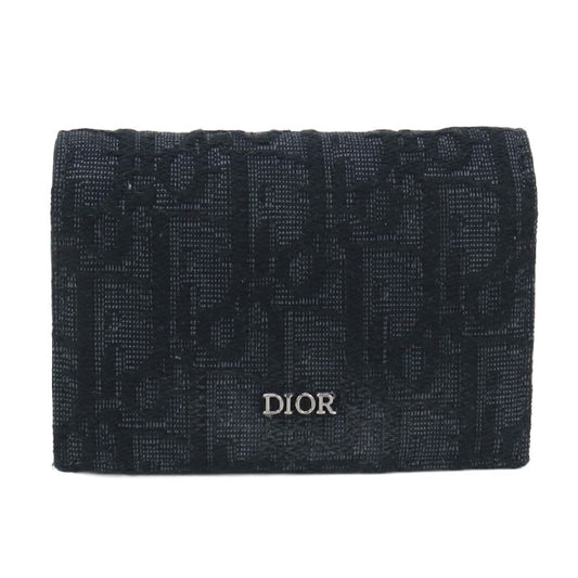 DIOR Business card holder DIOR Oblique 2ESCH178YSE H03E name card holder Jacquard Men