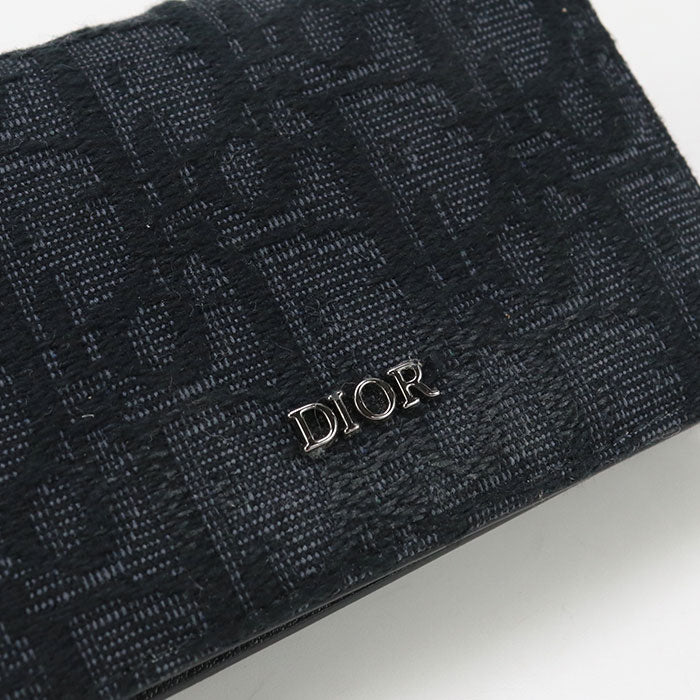 DIOR Business card holder DIOR Oblique 2ESCH178YSE H03E name card holder Jacquard Men