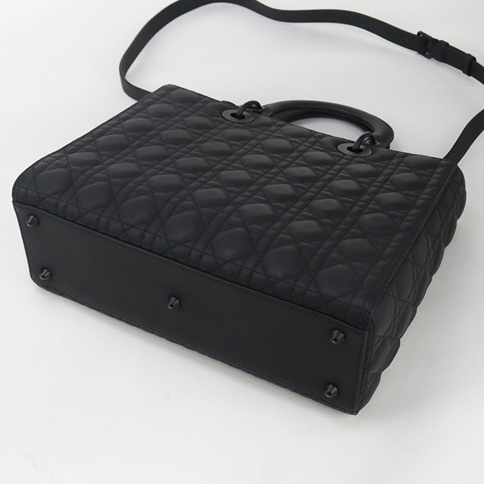 DIOR Large Lady DIOR Tote bag / ultra matte / Calfskin Women