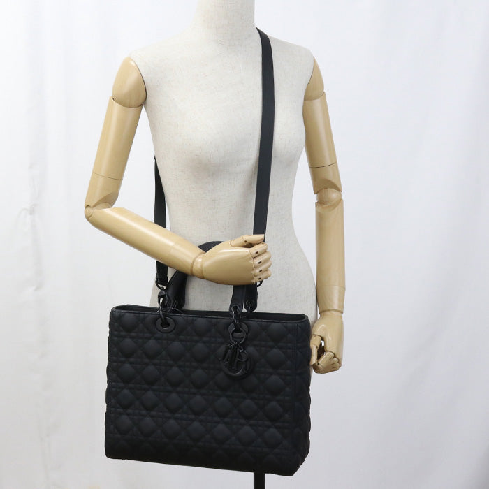 DIOR Large Lady DIOR Tote bag / ultra matte / Calfskin Women