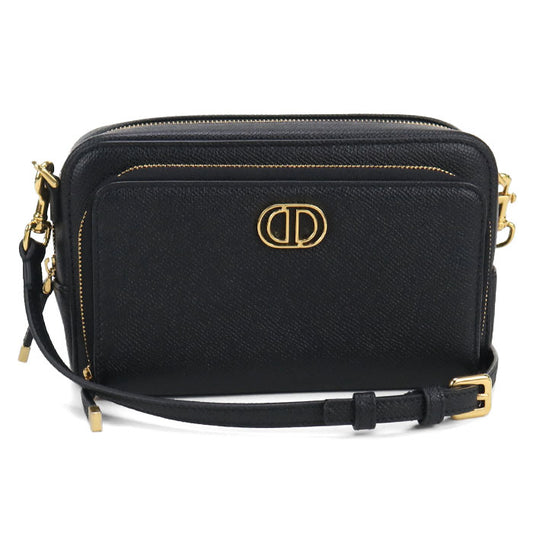 DIOR double pouch DIOR Caro S7431UBAE Diagonal shoulder bag leather Women