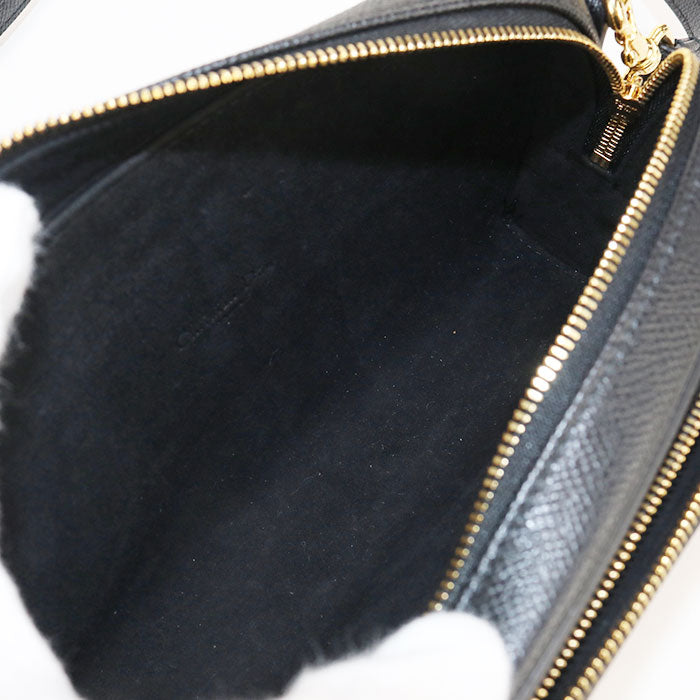 DIOR double pouch DIOR Caro S7431UBAE Diagonal shoulder bag leather Women