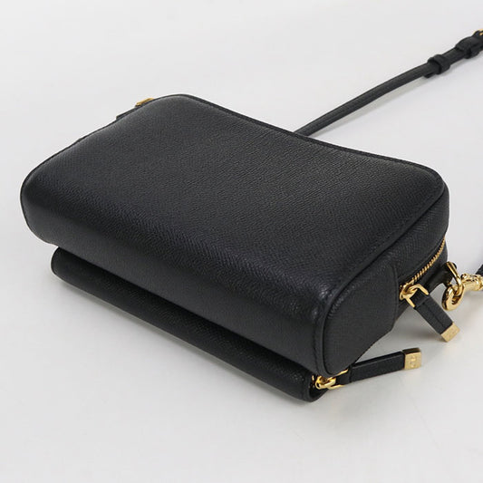 DIOR Diagonal shoulder bag leather Women