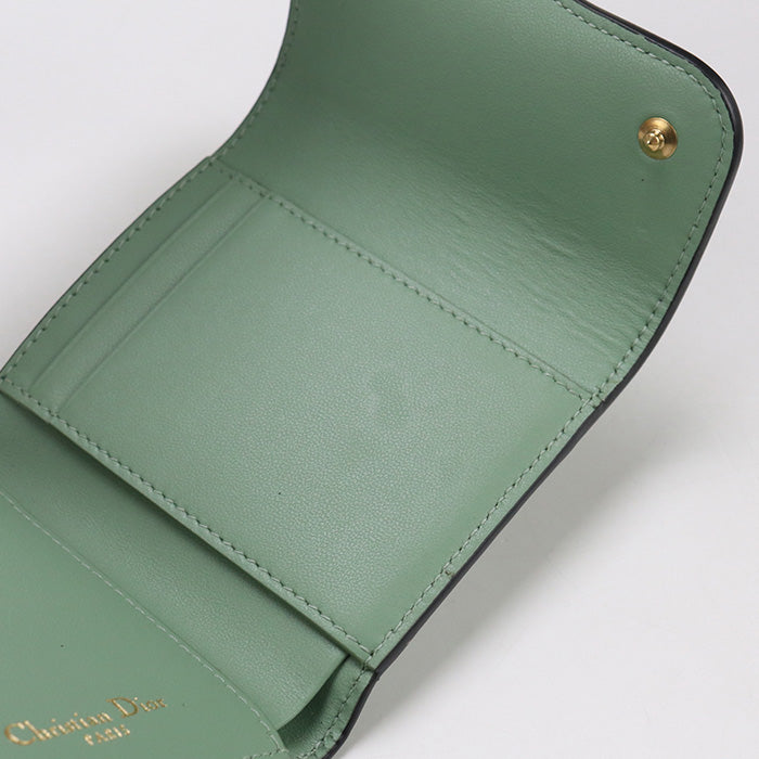 DIOR Lotus Wallet saddle CD96503 Three fold wallet leather / Lotus Wallet Women