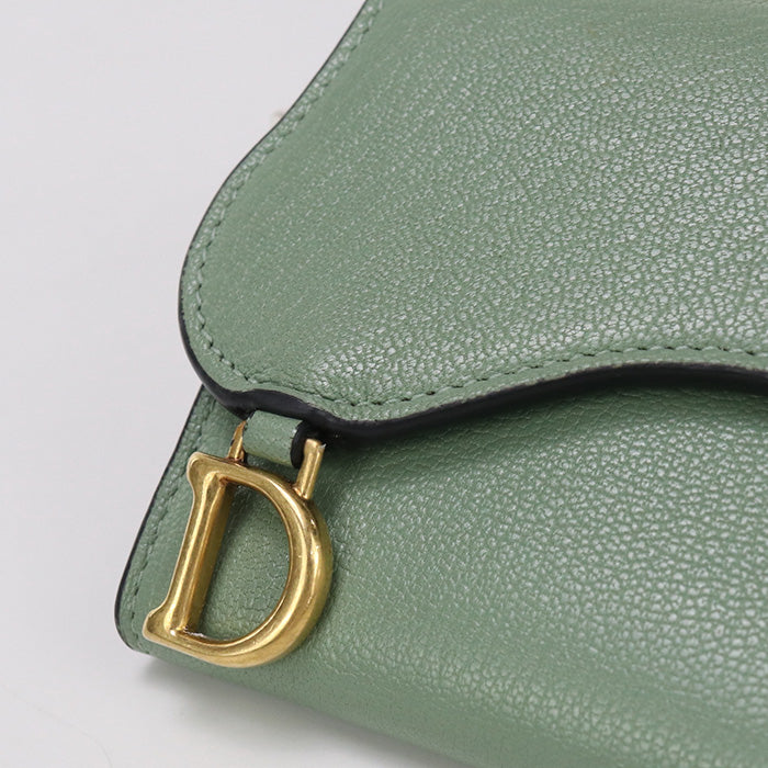 DIOR Lotus Wallet saddle CD96503 Three fold wallet leather / Lotus Wallet Women
