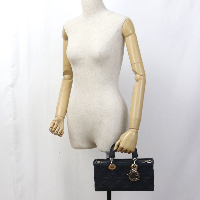 DIOR Medium 2WAY Lady D-Joy M0540 Handbag denim / Calfskin Women