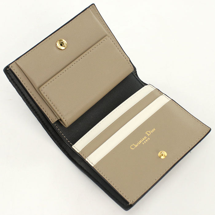 DIOR Bifold Wallet DIOR Caro Folded wallet leather Women