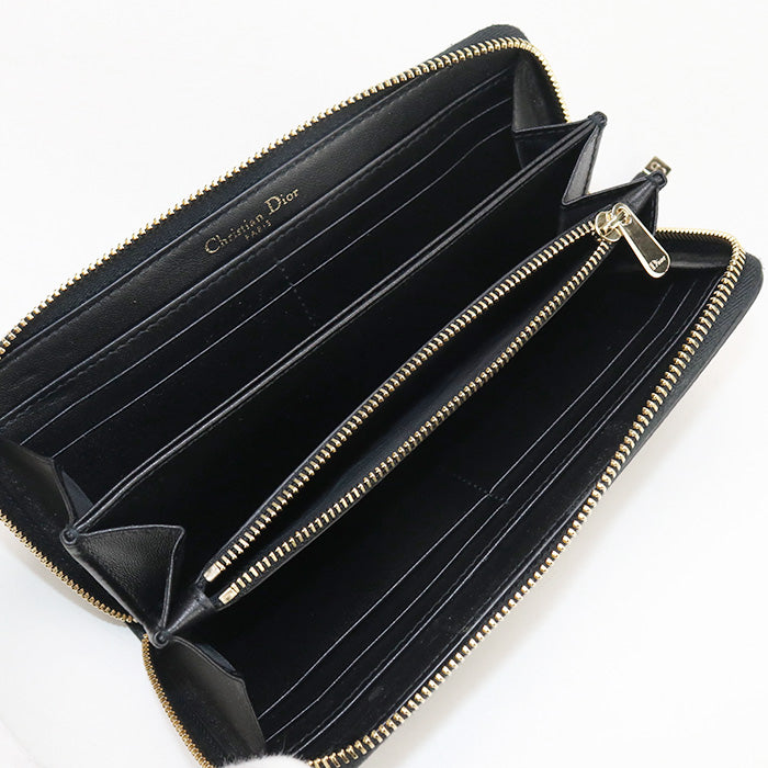 DIOR Long zip wallet 30 Montaigne PurseZip Around leather Women