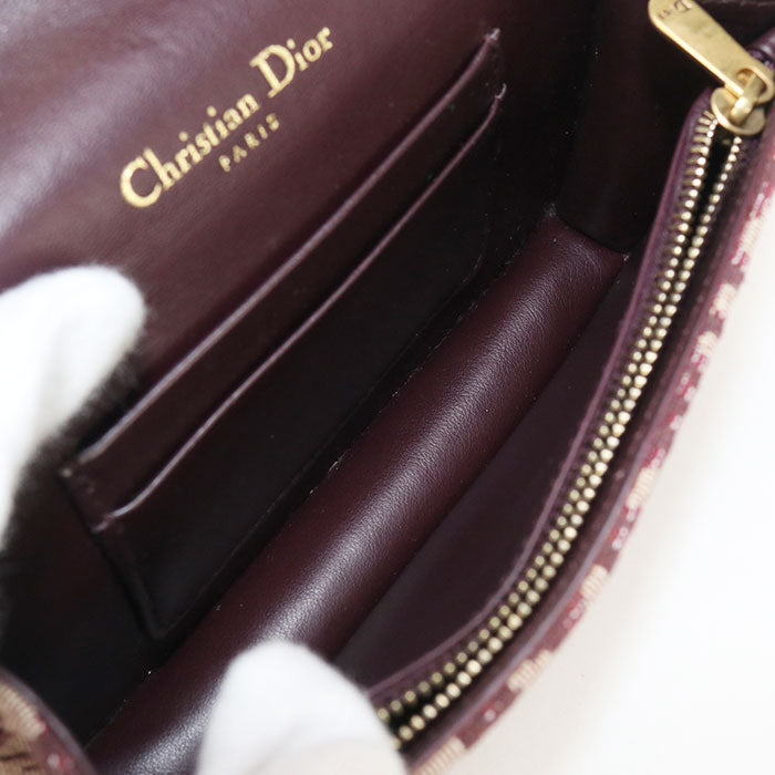 DIOR Chain Pouch Small saddle S5614CTZQ Diagonal shoulder bag Jacquard Women