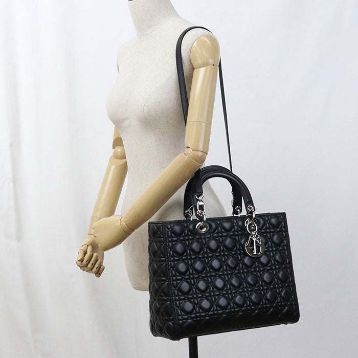 DIOR Large Bag Lady DIOR CAL44561 Handbag lambskin Women