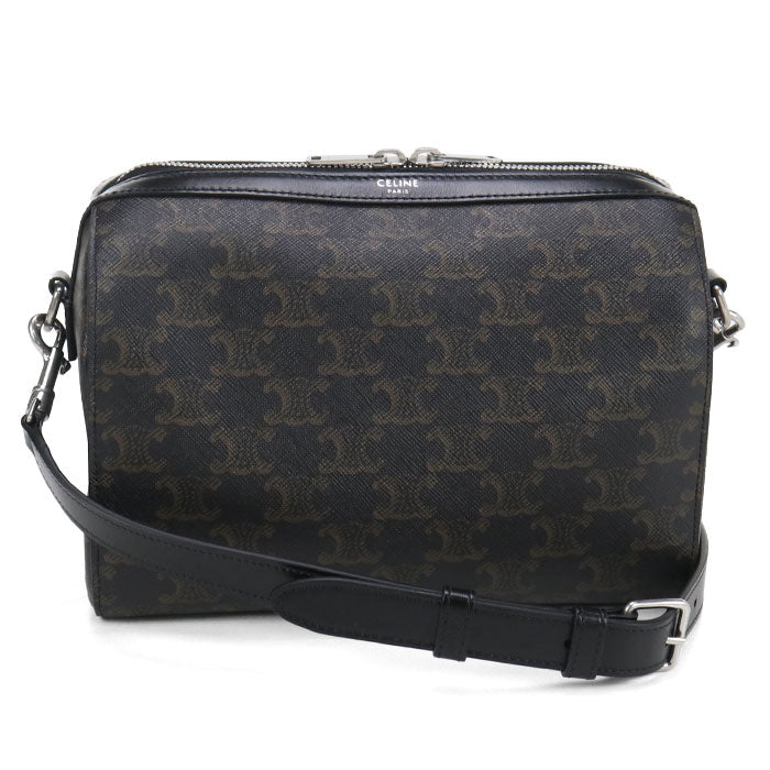 CELINE Triomphe canvas 120502FQM.38SI Mini Boston PVC Men