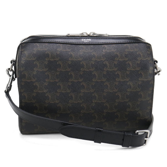 CELINE Triomphe canvas 120502FQM.38SI Mini Boston PVC Men