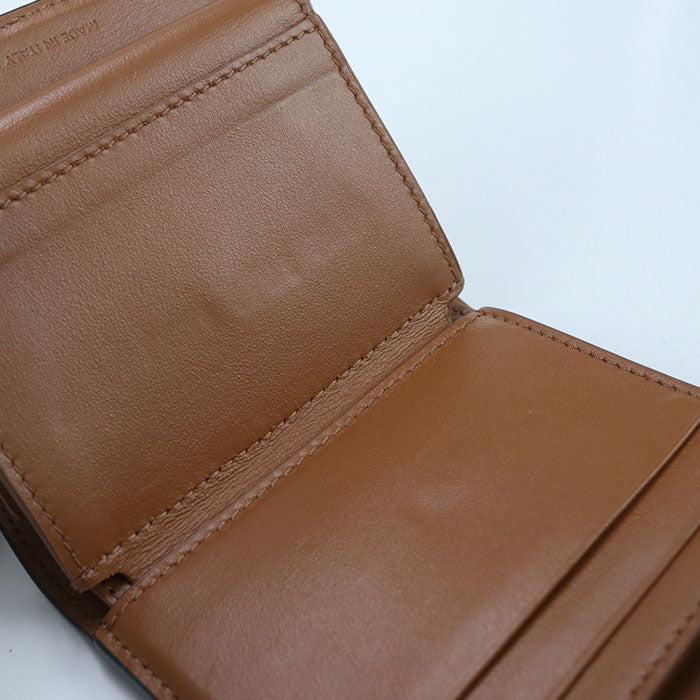 CELINE Small trifold wallet Triomphe canvas 10D572BZ9 Three fold wallet PVC Women