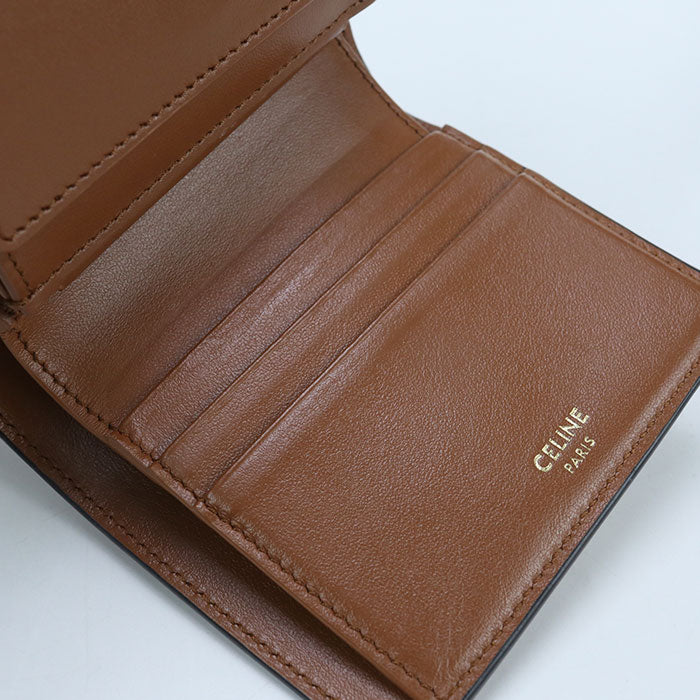 CELINE Small trifold wallet 16 (Saise) 10F523CQ7 04LU Three fold wallet Calfskin Women