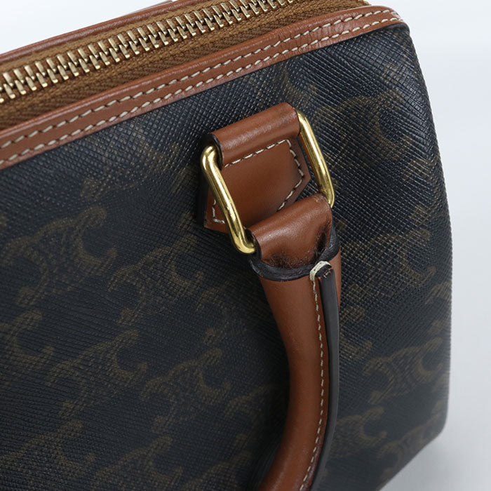 CELINE Small Boston Triomphe canvas Handbag PVC Women