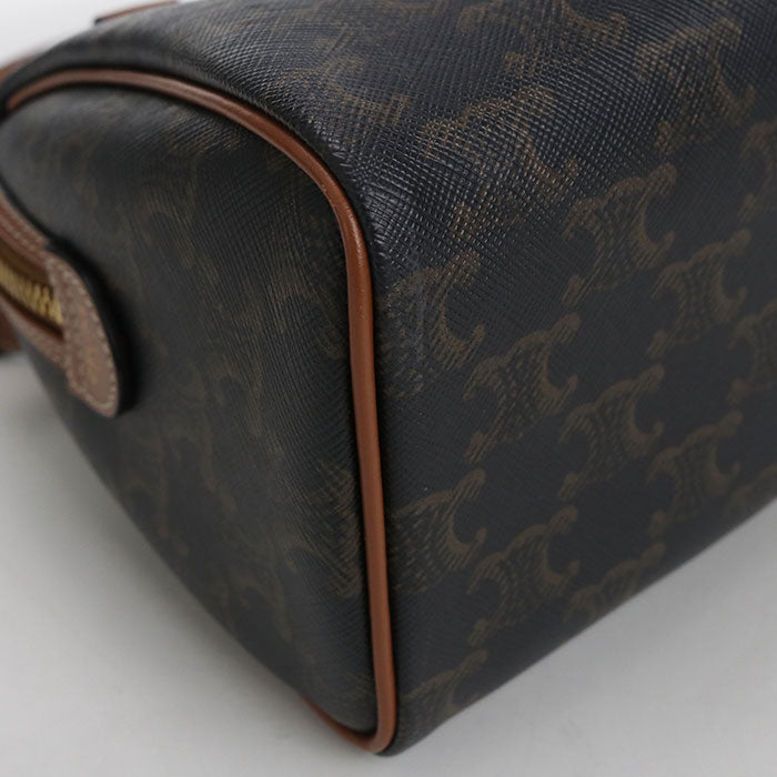 CELINE Small Boston Triomphe canvas Handbag PVC Women