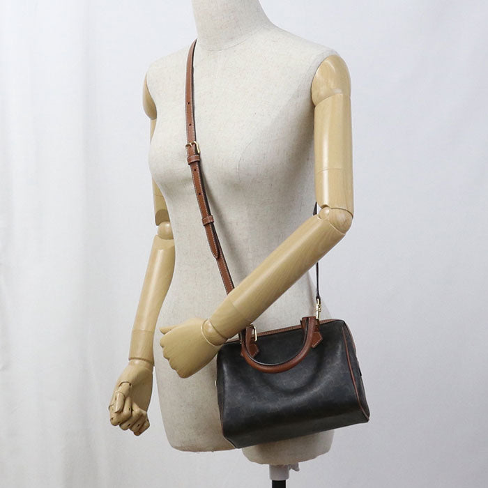 CELINE Small Boston Triomphe canvas Handbag PVC Women