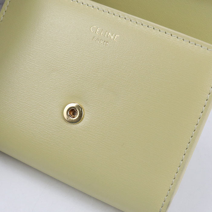 CELINE Small flap wallet Triomphe 10D78 3DPV Three fold wallet Calfskin Women